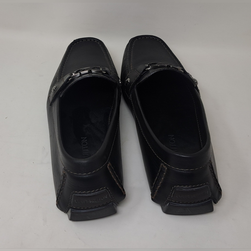 Louis Vuitton Monte Carlo Driving Loafers Shoes Chocolate Brown Leather 8.5 US - Picture 7 of 16